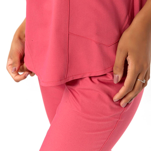 Women's Fashionable High Quality Hospital Nurse Uniform Latest Design <b>Scrub</b> <b>Set</b> with Custom Logo Silk Jacket Unisex Styles - Product Image 5