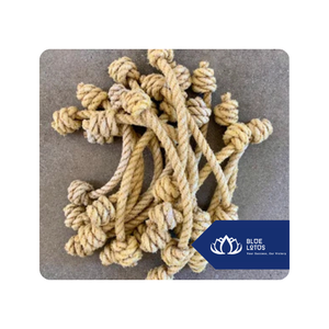 Jouet à mâcher pour chien en corde de coco Lotus Bleu, très populaire, écologique, durable, interactif, sûr, pour le nettoyage dentaire et le soulagement du stress des animaux domestiques - Product Image 6