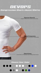 Camiseta deportiva de compresión para hombre, para gimnasio, entrenamiento, fitness, de secado rápido, elástica, proveedor de ropa deportiva. - Product Image 4