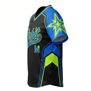 Camiseta de Béisbol Sublimada Personalizada, Corte Profesional, Malla Transpirable de Alto Rendimiento, Cierre Completo con Botones, Ropa Deportiva para Equipos - Product Image 4