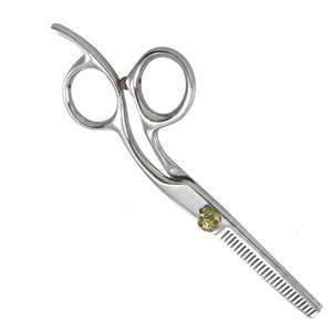 Ciseaux professionnels en acier inoxydable pour la retouche des cheveux, 30 dents, pour droitiers, manche incliné, ciseaux texturisants pour salon de coiffure - Product Image 3