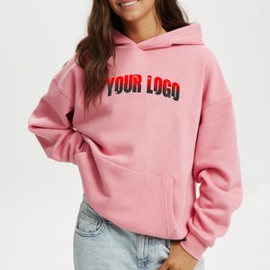 Hoodie surdimensionné personnalisé 400 GSM avec logo imprimé en relief, OEM ODM, streetwear, molleton technique, faible MOQ, vêtements de mode pour femmes - Product Image 4