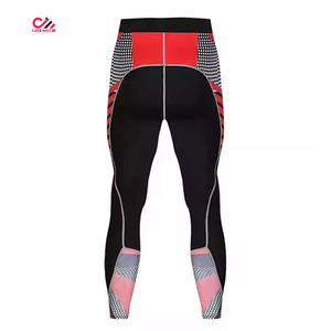 Conjunto de compresión para hombre, manga larga, cuello redondo, secado rápido, licra, poliéster, camiseta de manga larga y pantalones para venta en línea - Product Image 3