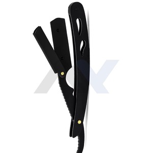Navaja de Afeitar Profesional con Bloqueo Giratorio para Hombres, Maquinilla de Afeitar Facial de Alta Calidad con Mango Metálico, Estilo Clásico Manual - Product Image 4