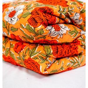 Tissu 100% Coton Tissé Imprimé au Bloc Écologique Respirant Séchage Rapide Léger Tissu Croisé Fil 60S/60S Rajasthan Femmes Filles - Product Image 2