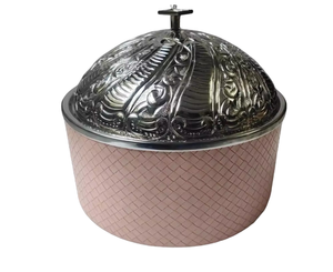 Nouveauté : Plat de service isotherme de luxe pour restaurant, en bois et métal, idéal pour les plats chauds - Product Image 6