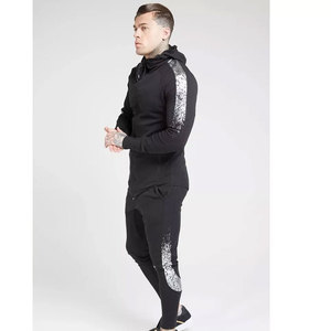 Ensemble de survêtement unisexe violet à capuche, coupe régulière, manches longues, style sportif, respirant, en polyester, pour l'hiver - Product Image 4