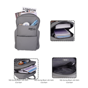Premium Simili Leather 15 Inch Laptop <b>Backpack</b> 1037 Waterproof Business Men <b>Backpack</b> Custom Logo OEM/ODM Lightweight Bag - Product Image 4