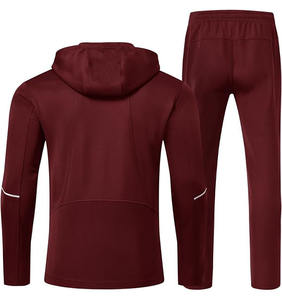 Ensemble survêtement décontracté pour homme, hiver 2025, coupe-vent à capuche, avec veste et pantalon de survêtement respirants et à séchage rapide - Product Image 2