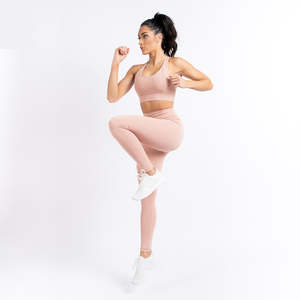 Ensemble de yoga compressif pour femme, haute qualité, nouvelle collection, 2 pièces (soutien-gorge et legging), vêtements de sport - Product Image 3