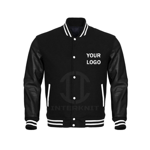 Blouson universitaire personnalisé en gros pour hommes – Développement d'échantillons professionnels – Blouson bomber Letterman pour marques de détail - Product Image 1