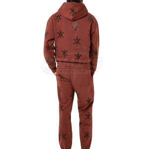 Survêtement d'hiver à capuche pour homme, couleur unie, orné de strass, produit très demandé, vente en gros - Product Image 3