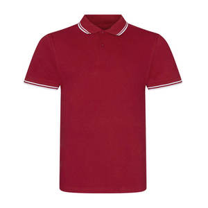 Camisa Polo de Algodón de Manga Corta, Corte Regular, Ribete en Contraste, Estilo Casual, Color Sólido, Tejido de Punto Piqué - Product Image 2