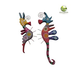 Arte de Pared de Peces de Madera Pintado a Mano, Escultura de Animales Marinos Coloridos, Arte Decorativo Ecológico con Protección UV - Product Image 4