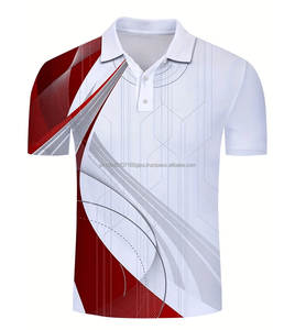 Chemise de golf de sport à séchage rapide coton à sublimation populaire de haute qualité broderie personnalisée logo polos respirants en coton pour hommes - Product Image 5