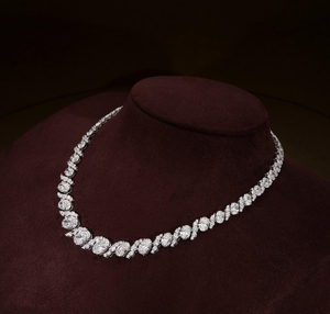 Collar de Plata 925 con Diamante Cultivado en Laboratorio EMIRA, Corte Ovalado, Certificado IGI, Joyería Romántica para Mujer, Regalo de Aniversario - Product Image 3