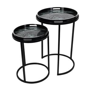 Fresh Selling Enamel Finish Excellent Quality Metal Made Black Color Powder Coated Luxury <b>Nesting</b> <b>Tables</b> In Lowest Price - Product Image 6