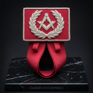 Insignias Bordadas a Mano con Hilo de Oro Personalizadas, Parche Masónico de Compás Cuadrado, Emblema Heráldico Dorado - Product Image 4