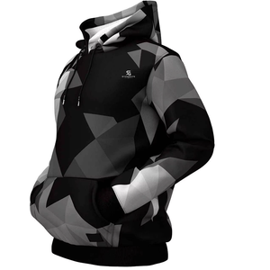 Sweat à capuche sportif pour homme, sublimation, impression personnalisée, tissu polaire 100% polyester, vêtements de sport d'hiver 2026 - Product Image 4