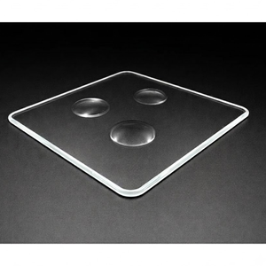 Cubierta de cristal con ranura guía táctil personalizada para sistemas de visualización de control de acceso con ranuras para personas ciegas, teclados HMI, modelo GLS-SK, origen Guangdong - Product Image 4