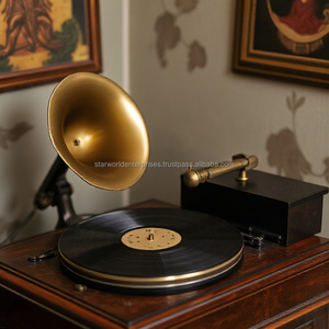 Gramófono vintage de calidad de exportación de diseño clásico para decoración de mesa de oficina y hogar del fabricante y proveedor indio - Product Image 6