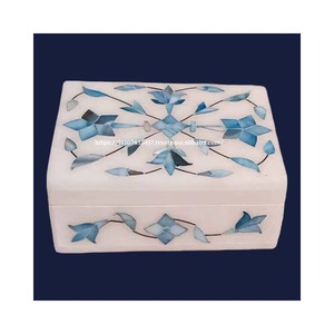 Caja de incrustaciones de mármol Popular de súper calidad altamente recomendada con fregona de nácar diseño hecho a mano para embalaje de regalo de negocios - Product Image 1