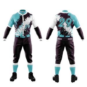Ensemble de maillot de baseball unisexe bleu royal avec pantalon blanc numéro 20, sublimé, respirant, anti-humidité, grande taille, manches courtes - Product Image 6