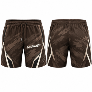 <b>Brown</b> Custom <b>Men's</b> Sublimation Athletic Sports <b>Shorts</b> Lightweight Quick Dry Breathable Performance Gym Workout Running <b>Shorts</b> - Product Image 1