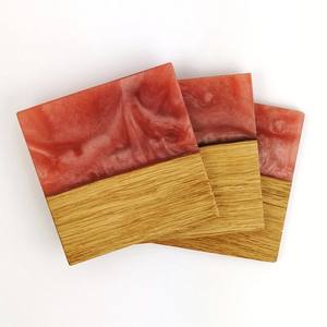 Juego de Posavasos de Resina y Madera con Diseño Elegante, Posavasos de Resina Epoxi, Alfombrillas para Mesa de Comedor, a Precio de Fábrica al por Mayor - Product Image 6