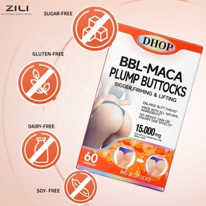 Capsules ZILI BBL Maca <span class=keywords><strong>pour</strong></span> l'amélioration des fesses chez la femme - Riches en protéines, <span class=keywords><strong>pour</strong></span> des fesses plus volumineuses, plus rondes, rehaussées, des courbes des hanches et des cuisses plus prononcées, modelage et raffermissement du <span class=keywords><strong>corps</strong></span> - Product Image 3