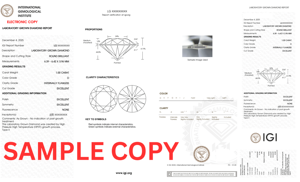 Diamant de laboratoire certifié 0,8 Ct E if rond cultivé par CVD/HPHT pour les artisans de bijoux de luxe avec certificat IGI - Product Image 5
