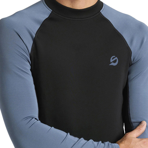 Rashguard respirant, antibactérien, à séchage rapide, manches longues, taille adulte, 100% polyester, pour hommes. - Product Image 5