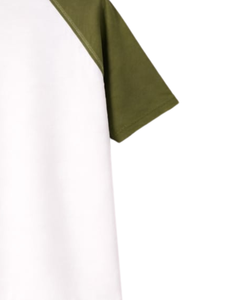 Women White Olive Green Raglan Sleeve Henley T Shirt Cotton Blend Short Sleeve Casual Summer <b>Top</b> Comfortable Lightweight Tee - Product Image 6