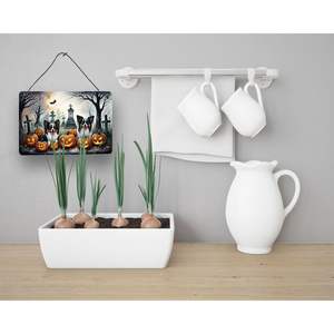 Papillon Spooky Halloween mur porte suspendus imprime multicolore aluminium métal cuisine Bar salle de bain Plaque décor à la maison 8HX12W - Product Image 3