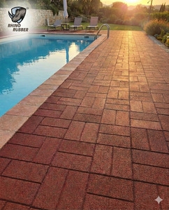 Dalles de sol extérieures en caoutchouc recyclé Easy Fit 20 mm - Durables et écologiques - Product Image 2