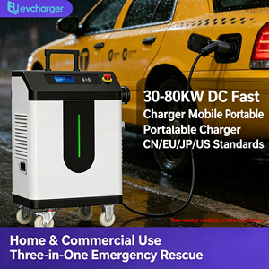 Chargeur portable DC rapide Evcharger 30-80kW, entrée AC 480V, station de recharge mobile pour véhicules électriques, usage domestique et commercial - Product Image 1