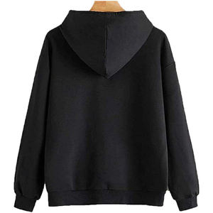 Sweat-shirt à capuche pour femme de haute qualité, imprimé papillon noir, épaules tombantes, manches longues, avec poche, style décontracté. - Product Image 2