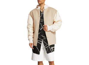 Chaqueta de Invierno de Alta Calidad, 100% Lana, Personalizada, Estilo Universitario, Bordada, Tipo Bomber, para Exteriores, Venta al Por Mayor - Product Image 3