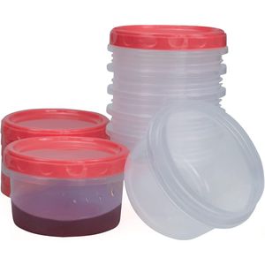 Barattoli di Plastica Riutilizzabili da 8 Once per Congelatore, Contenitori Alimentari Pratici - Product Image 2