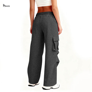 High Quality Men's Sweatpants Elastic Waist Drawstring Closure Casual <b>Pants</b> With Multiple Pockets Midweight Knitted Fabric - Product Image 2