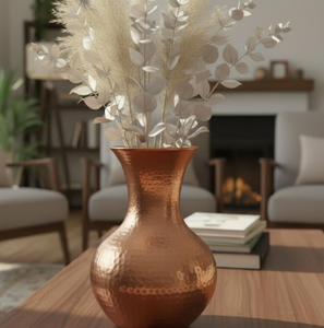 Latest Design Copper color Wedding Events Decor Metal Flower <b>Vase</b> Custom Finished Metal Planter for Home And Hotel Use - Product Image 6