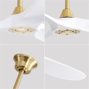 Ventilatore da Soffitto Moderno da 60 Pollici con Motore DC Reversibile in ABS e Telecomando Intelligente a 6 Velocità per Camera da Letto e Soggiorno - Product Image 3