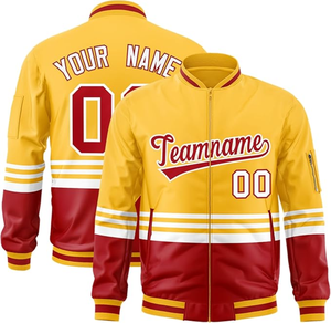 Vestes universitaires en gros, manches en similicuir, vestes de baseball pour garçons, personnalisables en gros - Product Image 6