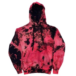 Sweat-shirts à capuche tie-dye vintage hip-hop de haute qualité 100% coton, logo personnalisé sur le devant, séchage rapide, respirant, streetwear d'hiver, doublé, unisexe - Product Image 1