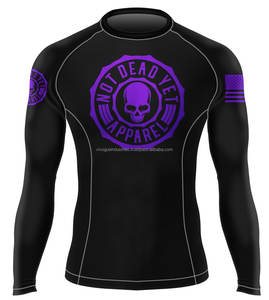Maillot de protection de haute qualité MMA BJJ avec logo personnalisé, impression numérique, vêtements de bain pour hommes et femmes, spandex/polyester, anti-UV, séchage rapide, respirant - Product Image 6