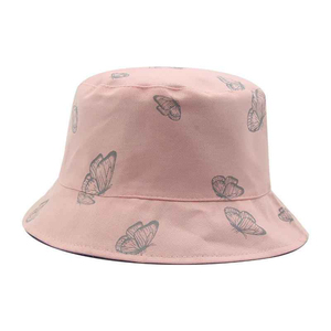 Sombrero de Pescador Unisex de Algodón con Tela de Velour, Logotipo Personalizado, Estampado de Mariposas, Producto OEM de Moda para Exteriores, Uso Casual, Superventas - Product Image 3