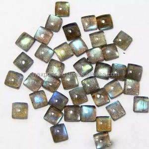 Productos hechos a mano, cabujón cuadrado de labradorita azul Natural de 5mm para joyería, piedras preciosas sueltas del fabricante a un precio razonable - Product Image 3