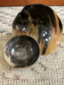 Juego de cuencos para servir de cuerno Natural ecológico de alta calidad, utensilios de cocina de postre caseros hechos a mano altamente pulidos, cartón empaquetado - Product Image 5