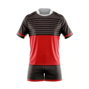 Ropa Deportiva 100% Poliéster Transpirable de Secado Rápido Uniforme de Rugby de Primera Calidad para Hombres Adultos - Product Image 1