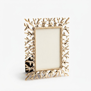 Wholesale Antique <b>Gold</b> Metal Photo <b>Frame</b> Luxury Twisted Rope Border Picture <b>Frame</b> for Tabletop Home Decor & Wedding Gifts - Product Image 4